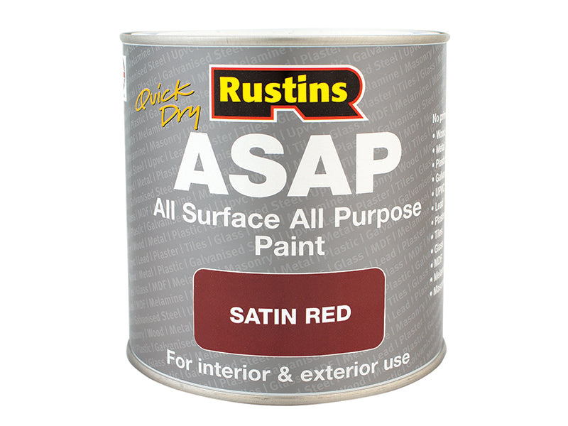 Rustins ASAP Paint Red 500ml RUSASAPR500