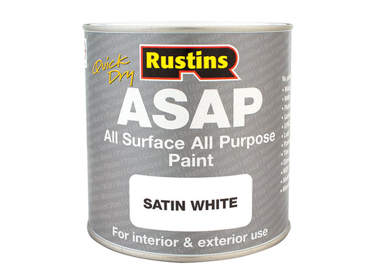 Rustins ASAP Paint White 1 Litre RUSASAPW1L