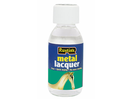 Rustins Metal Lacquer Clear 125ml Leaves Colourless Film Wont Yellow RUSCML125