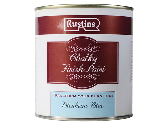 Rustins Chalky Finish Paint Blenheim Blue 500ml RUSCPBB500