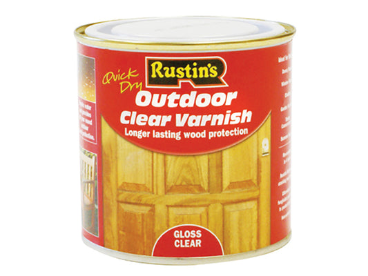 Rustins Exterior Varnish Clear Gloss 1 litre RUSEVG1L