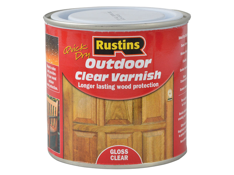 Rustins Exterior Varnish Clear Gloss 250ml RUSEVG250