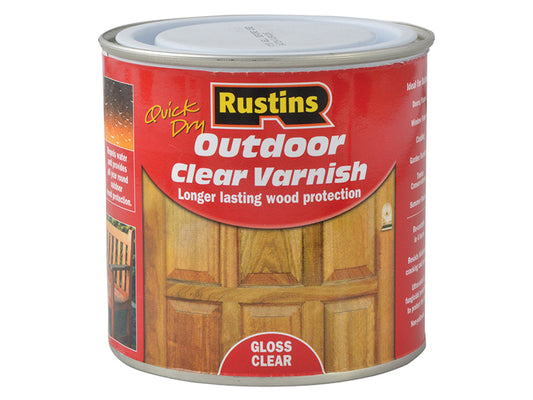 Rustins Exterior Varnish Clear Gloss 250ml RUSEVG250
