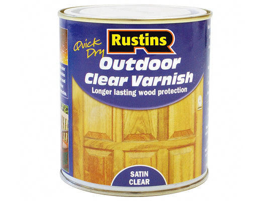Rustins Exterior Varnish Satin 500ml RUSEVS500