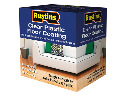 Rustins Clear Plastic Floor Coating Kit Satin 4 litre RUSPCFS4L