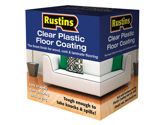 Rustins Clear Plastic Floor Coating Kit Gloss 4 litre RUSPFCFK4L