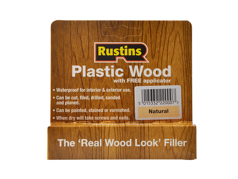 Rustins Plastic Wood Tube Natural 20g RUSPWTUBEN