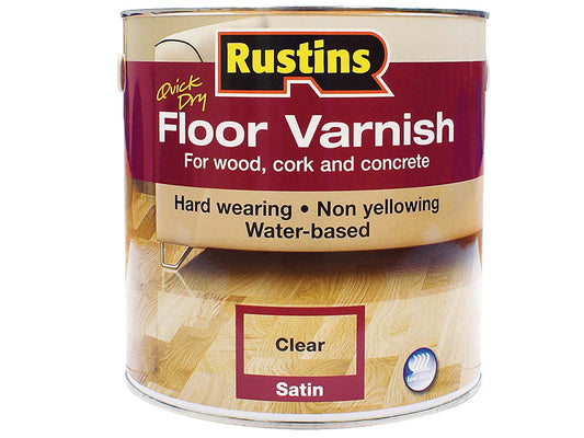 Rustins Quick Dry Floor Varnish Gloss 5 litre RUSQDFVG5L