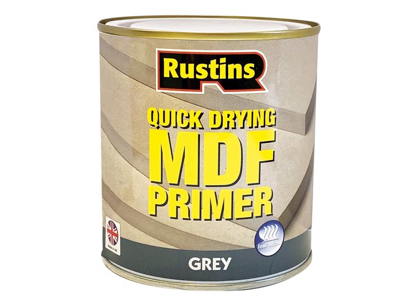 Rustins Quick Drying MDF Primer Grey 250ml RUSQDMDFP250