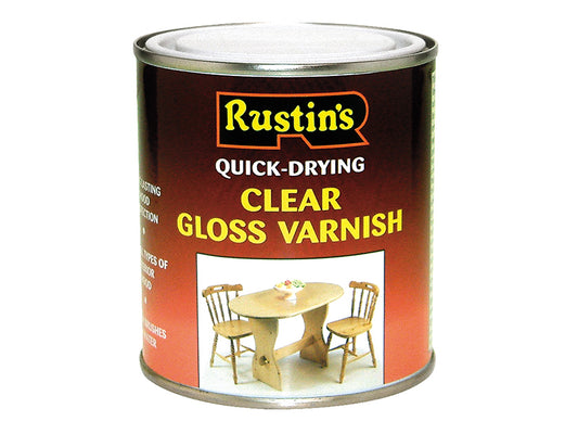 Rustins Quick Dry Varnish Gloss Clear 500ml RUSQDVGC500