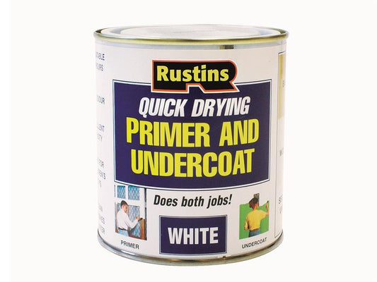 Rustins Quick Dry Primer & Undercoat White 500ml RUSQDWPUC500