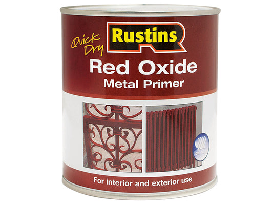 Rustins Quick Dry Red Oxide Metal Primer 250ml RUSROMP250Q