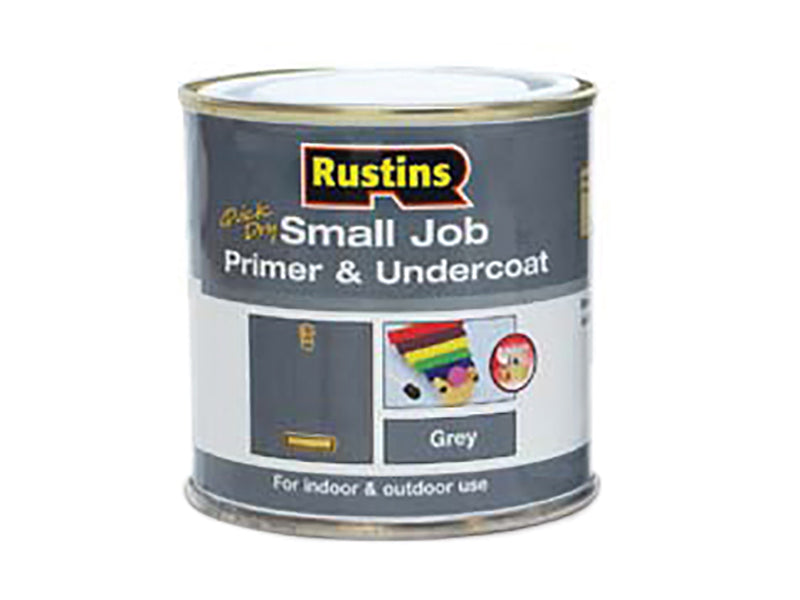 Rustins Small Job Primer & Undercoat Grey 250ml RUSSJPUGY250