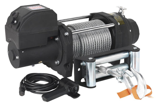 Sealey Recovery Winch 5675kg (12500lb) Line Pull 12V Industrial RW5675