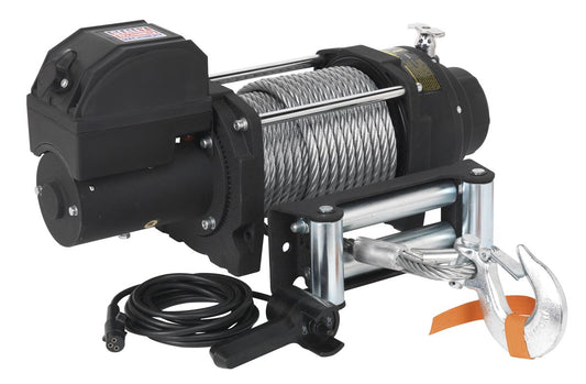 Sealey Recovery Winch 8180kg(18000lb)Line Pull 12V Industrial RW8180