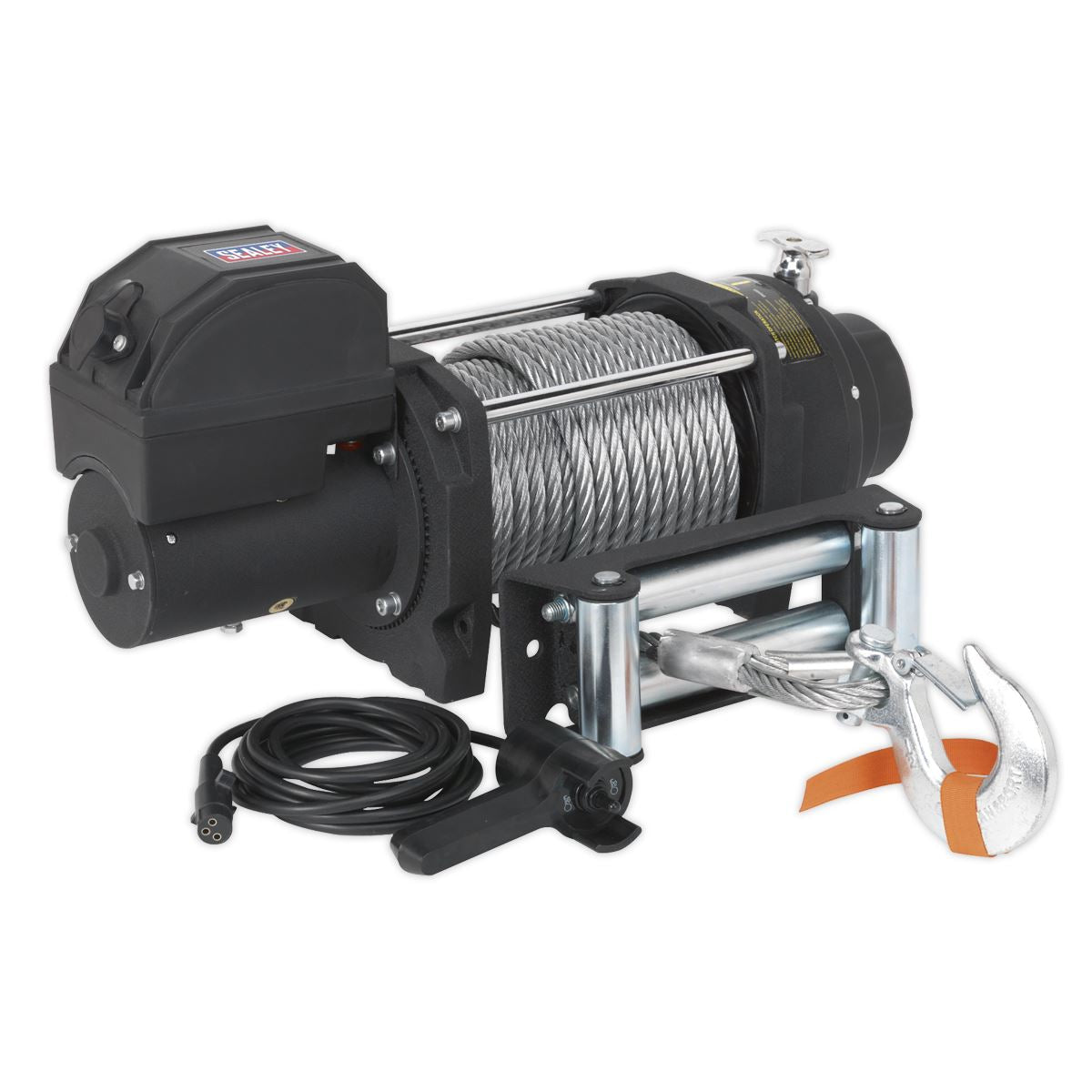 Sealey Recovery Winch 8180kg(18000lb)Line Pull 12V Industrial RW8180