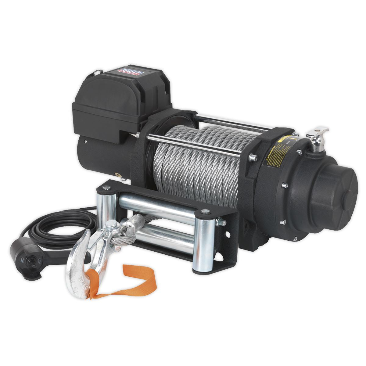 Sealey Recovery Winch 8180kg(18000lb)Line Pull 12V Industrial RW8180