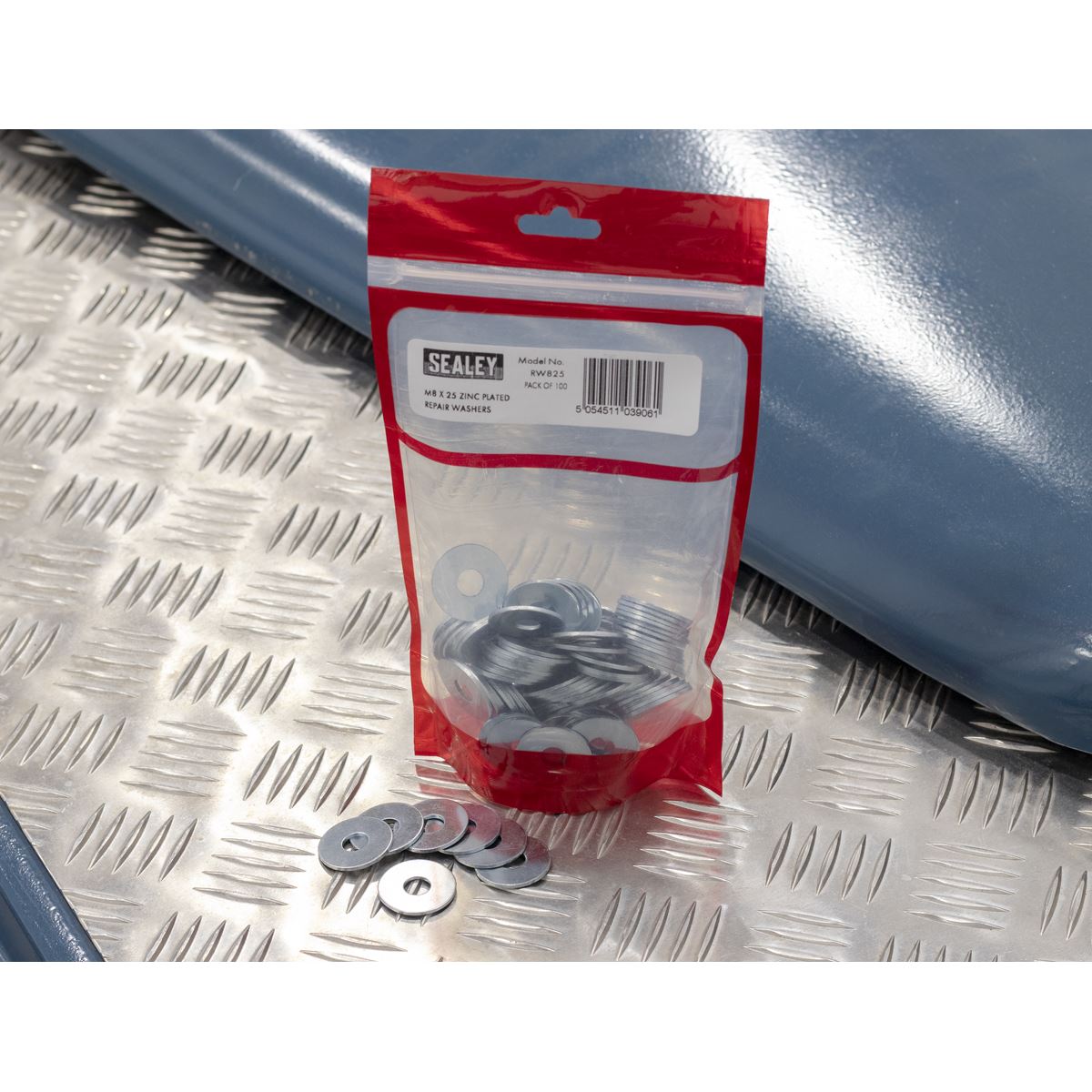 Sealey Repair Washer M8 x 25mm Zinc Plated Pack of 100 RW825