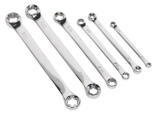Sealey TRX-Star* Double End Spanner Set 6pc S01107
