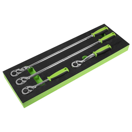 Sealey Ratchet Wrench Set 4pc 1/2"Sq Drive Flip Reverse 72 Tooth Ratchet S01231