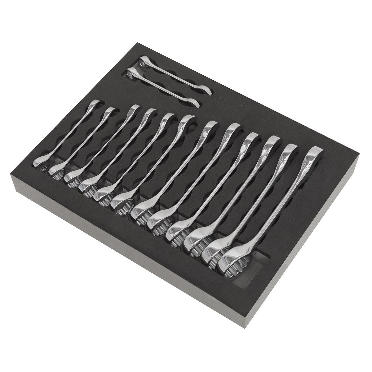 Sealey Combination Spanner Set 14pc Stubby S01232