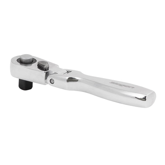 Sealey 1/4" Drive Micro Flexi Head Ratchet Wrench 72 TOOTH Mirror Finish S01254
