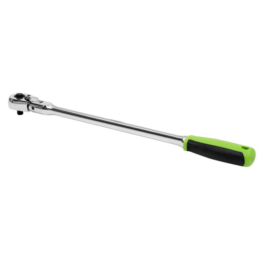 Sealey 1/4"Sq Drive Long Ratchet Wrench Flexi Head Flip Reverse S01257