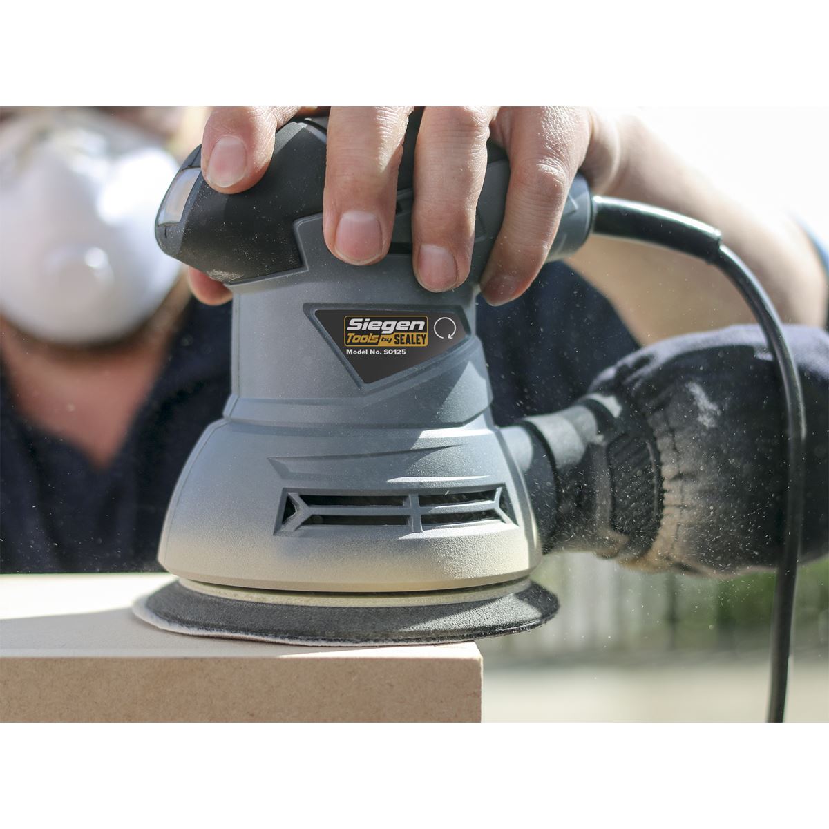 Sealey Dual Action Palm Sander �125mm 240W/230V S0125