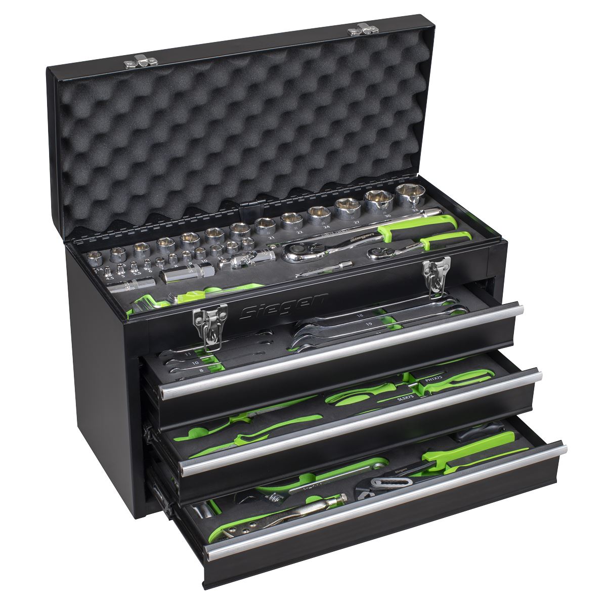 Sealey Portable Tool Chest 3 Drawer with 98pc Tool Kit 510 x 225 x 320mm S01266