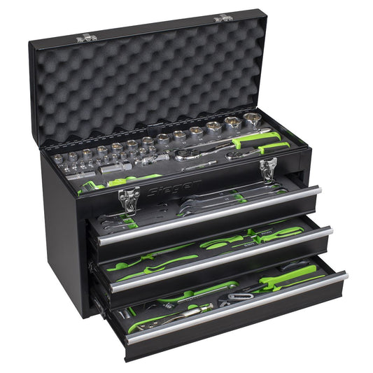 Sealey Portable Tool Chest 3 Drawer with 98pc Tool Kit 510 x 225 x 320mm S01266