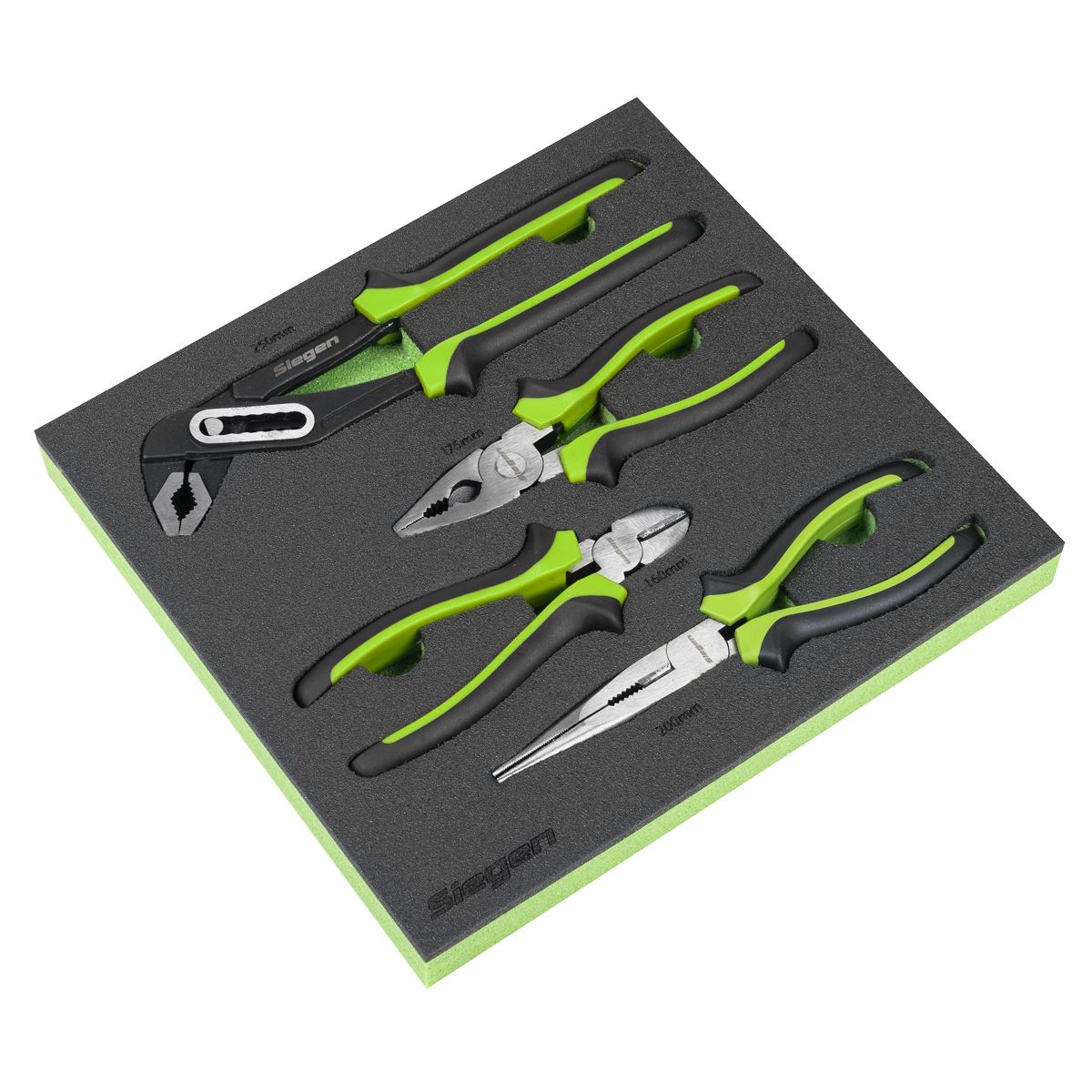 Sealey Comfort Grip Pliers Set 4pc Combination Pointed Cutter Watrerpump S01298