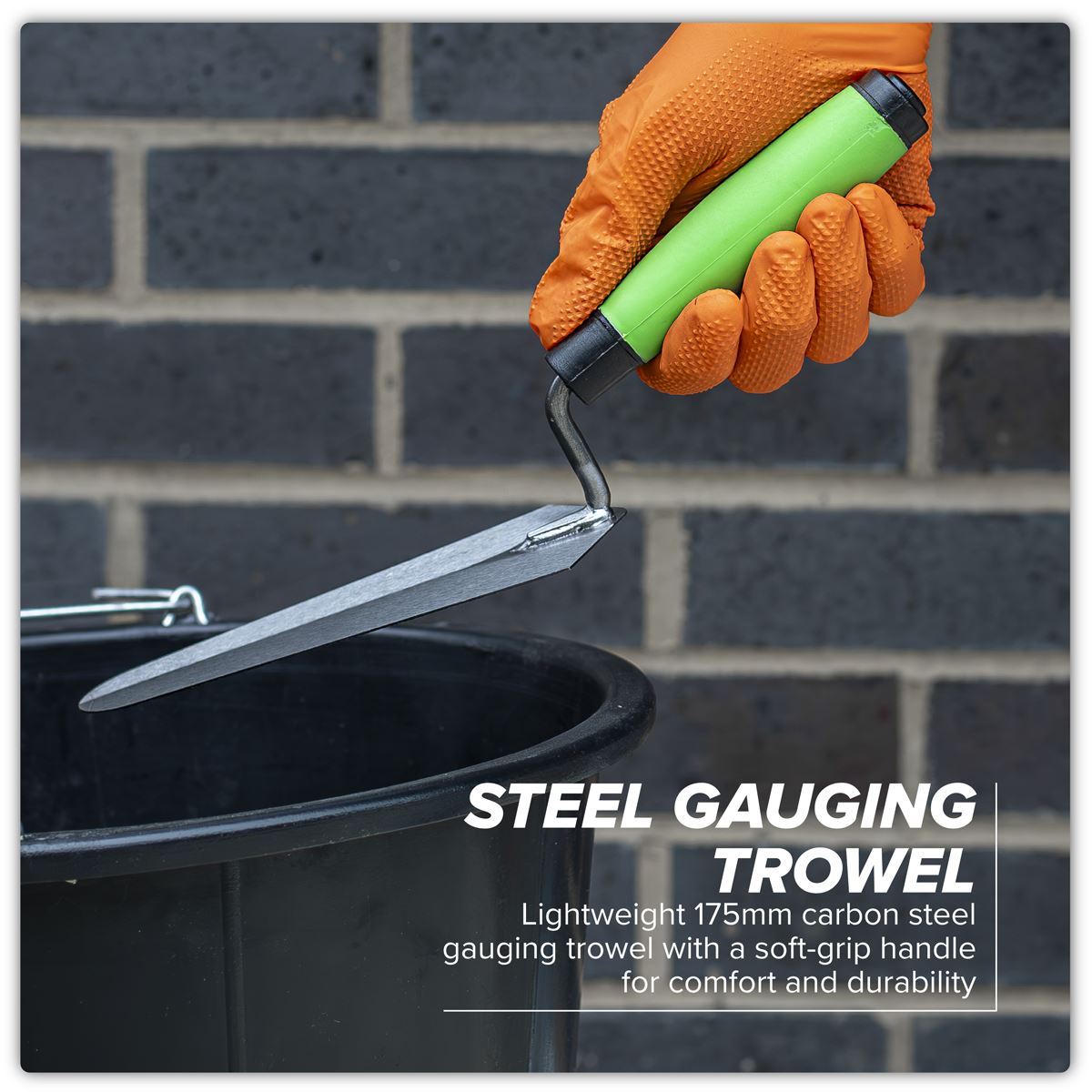 Sealey Siegen Gauging Trowel Soft Grip Handle 175mm Plastering Cementing S01303