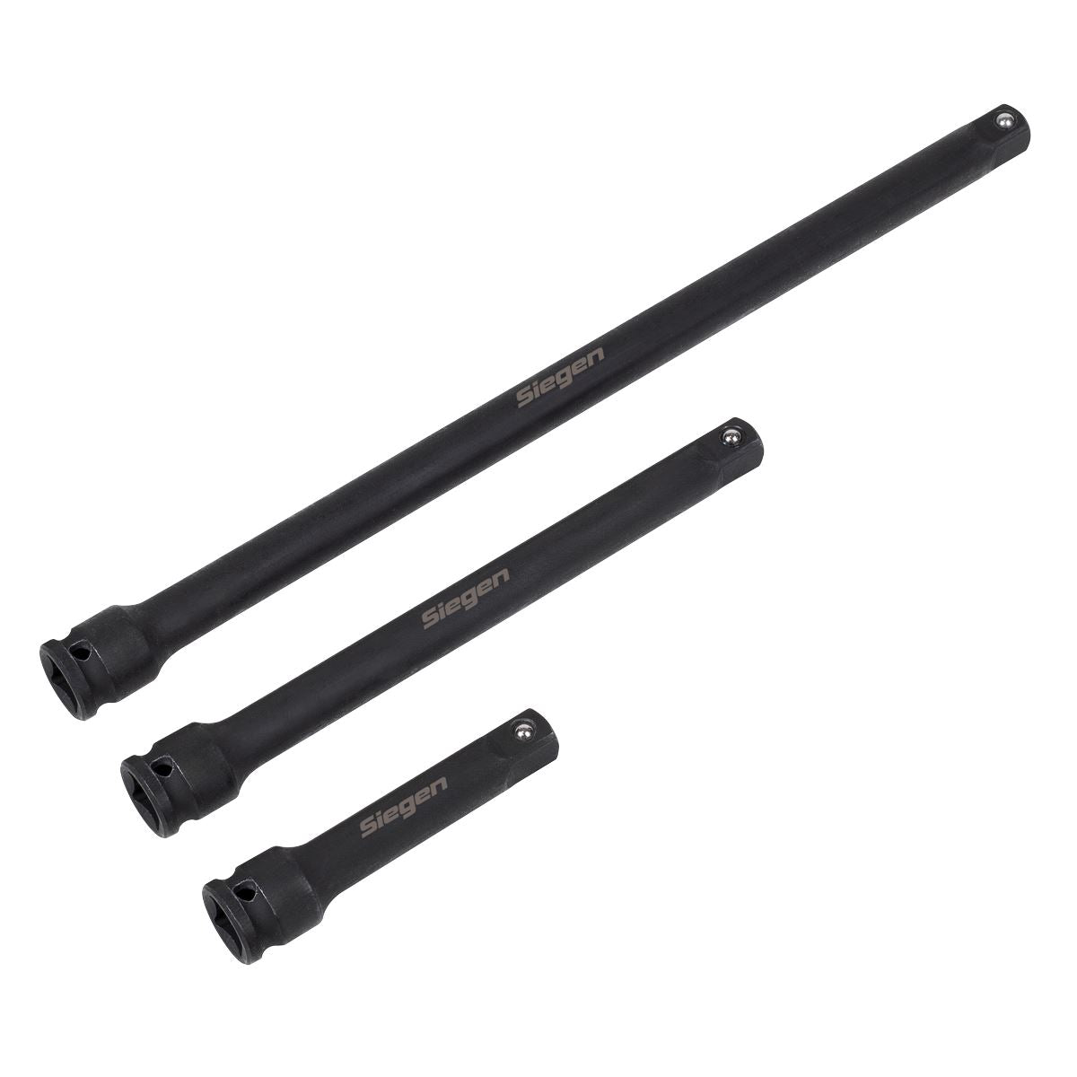 Sealey Siegen Impact Extension Bar Set 3/8"Sq Drive 3pc S01321