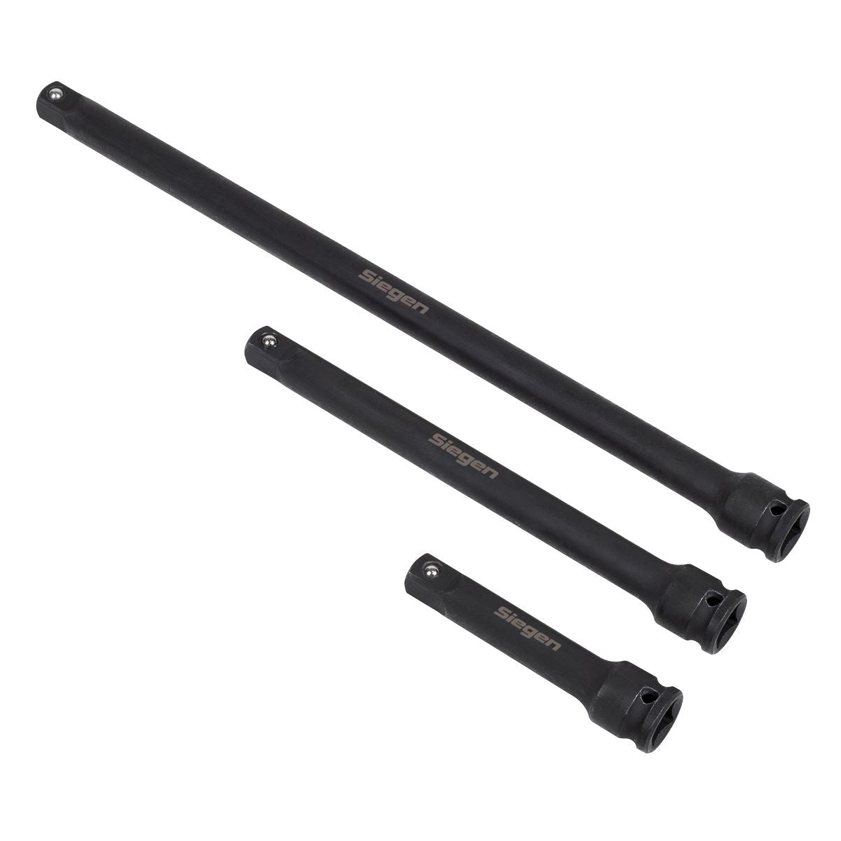 Sealey Siegen Impact Extension Bar Set 3/8"Sq Drive 3pc S01321