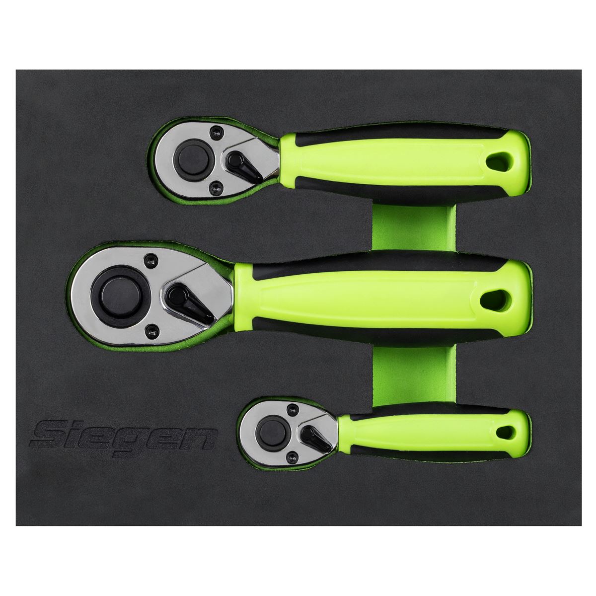 Sealey Stubby Ratchet Wrench Set 3pc S01330