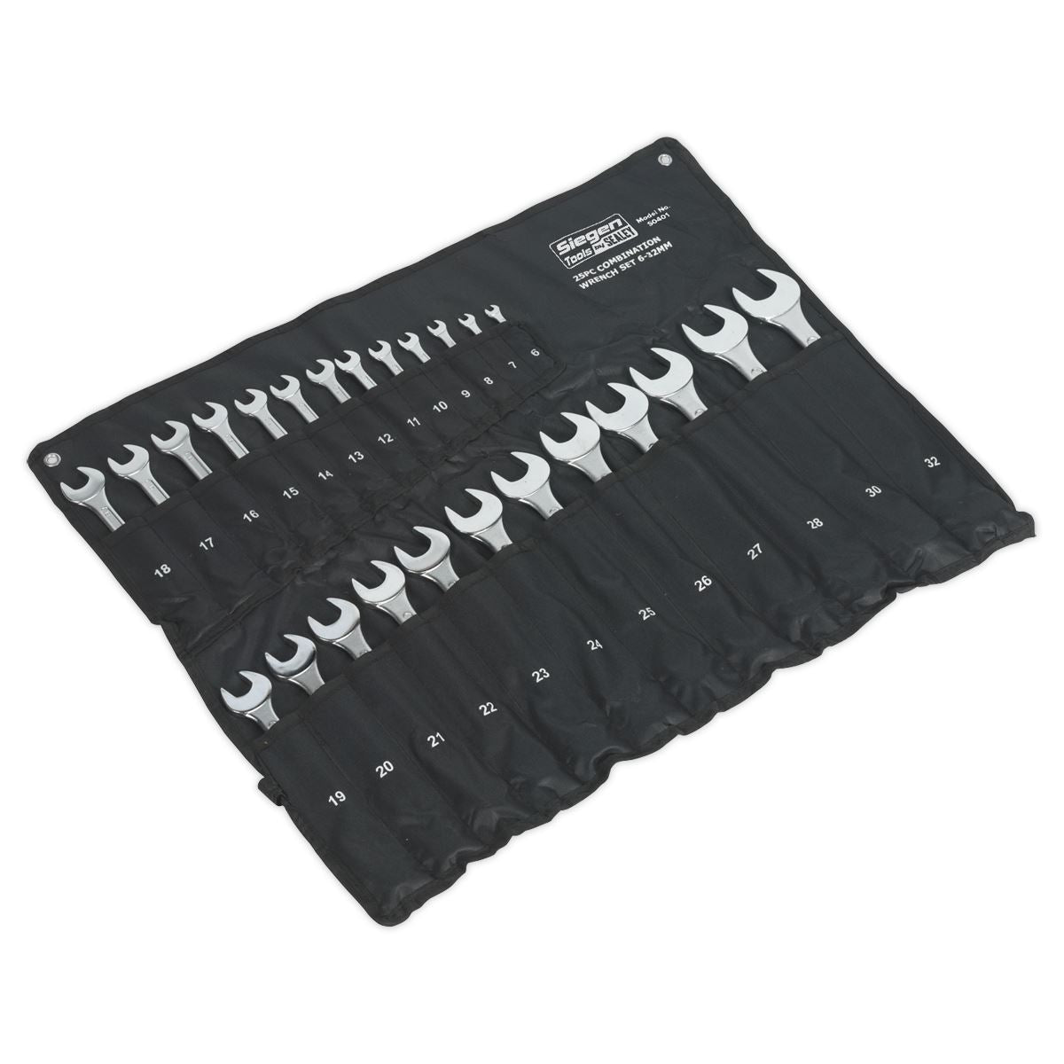 Sealey Combination Spanner Set 25pc Jumbo Metric S0401