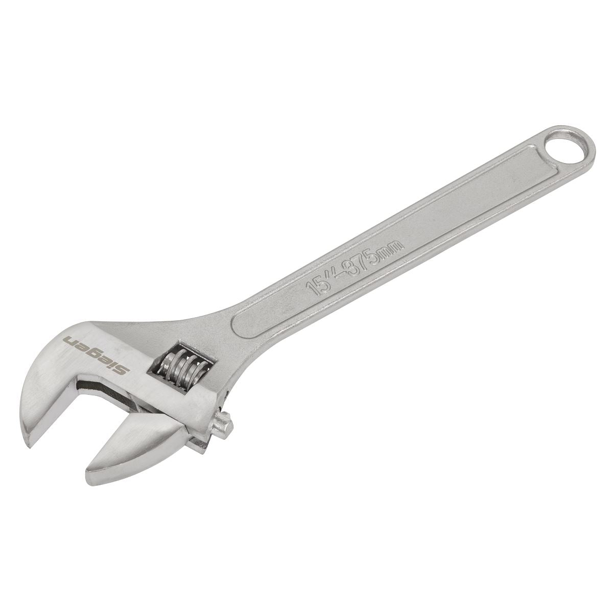 Sealey Adjustable Wrench 375mm Capacity 43mm Chrome Plated Finish S0454