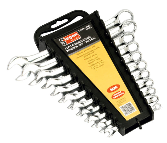 Sealey Combination Spanner Set 11pc Metric S0562