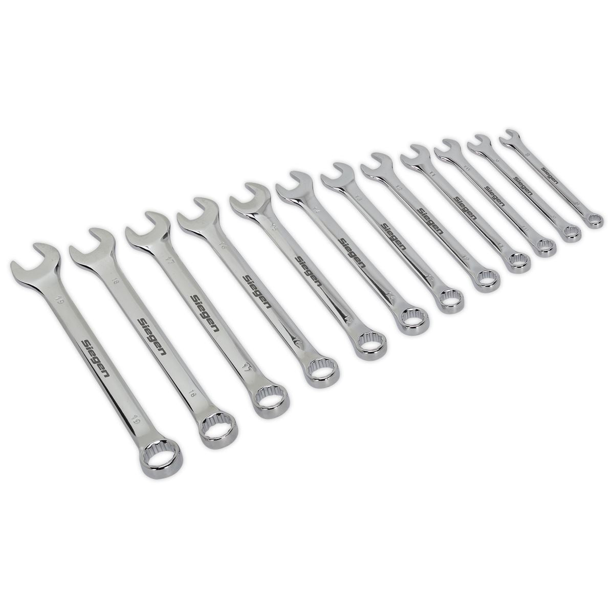 Sealey Combination Spanner Set 12pc Metric S0563