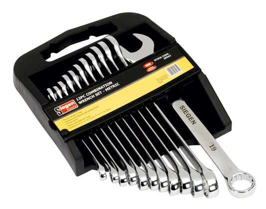 Sealey Combination Spanner Set 12pc Metric S0563