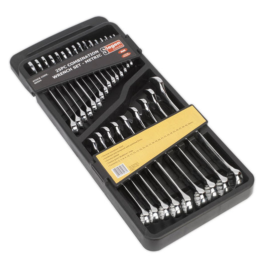 Sealey Combination Spanner Set 25pc Metric S0564