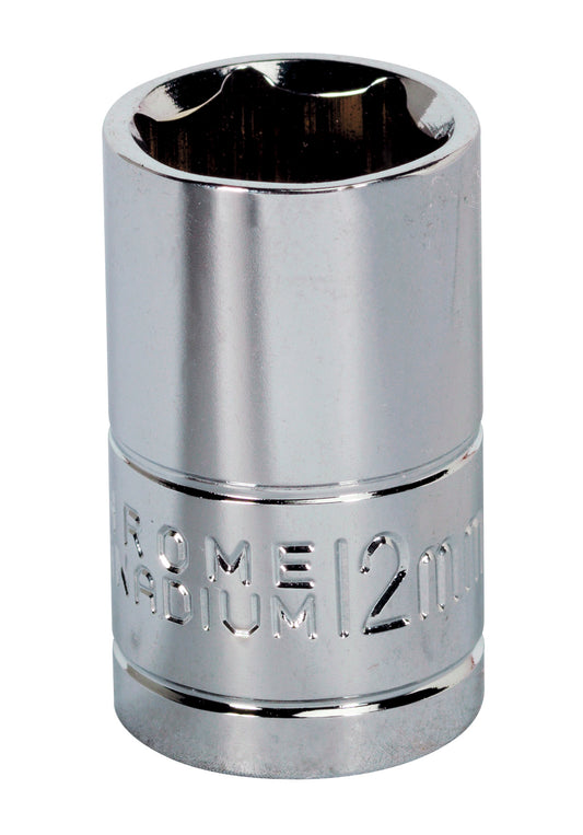 Sealey 3/8"Sq Drive Socket 12mm WallDrive Chrome Standard Length S0579