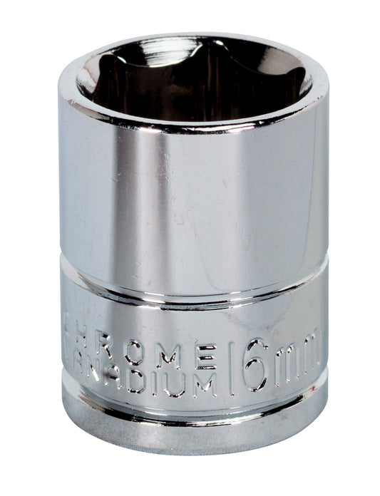 Sealey 3/8"Sq Drive Socket 16mm WallDrive Chrome Standard Length S0583