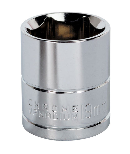 Sealey 3/8"Sq Drive Socket 19mm WallDrive Chrome Standard Length S0586