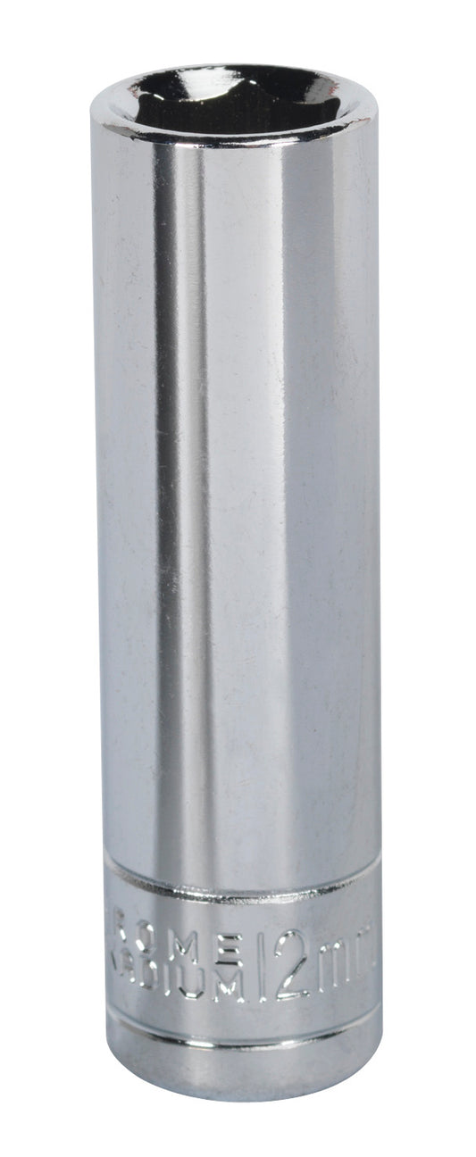 Sealey 12mm Deep 3/8"Sq Drive WallDrive Socket Chrome  Hardened Tempered S0590