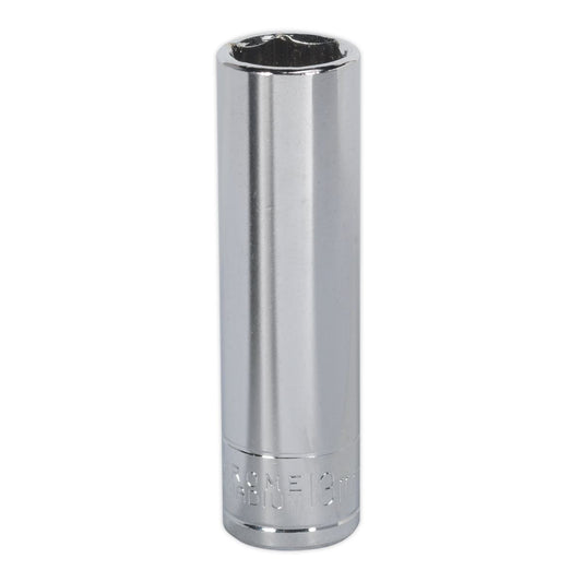 Sealey 13mm Deep 3/8"Sq Drive WallDrive Socket Chrome  Hardened Tempered S0591