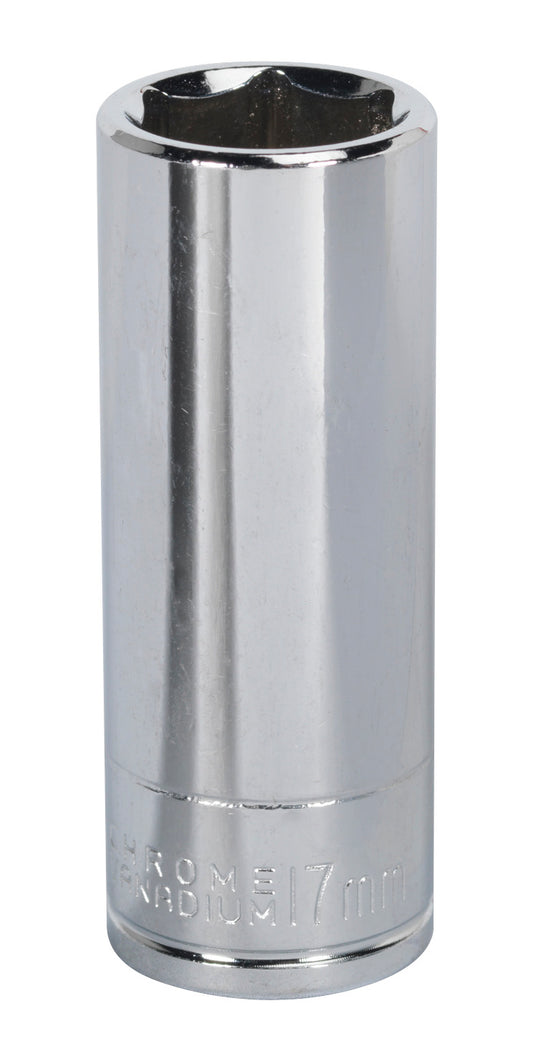 Sealey 17mm Deep 3/8"Sq Drive WallDrive Socket Chrome  Hardened Tempered S0595