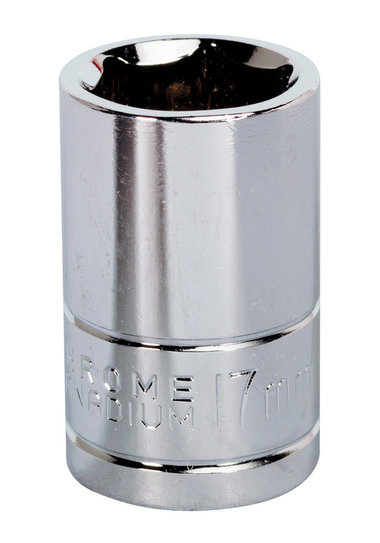 Sealey 17mm WallDrive Standard Length Chrome Socket 1/2"Sq Drive S0655