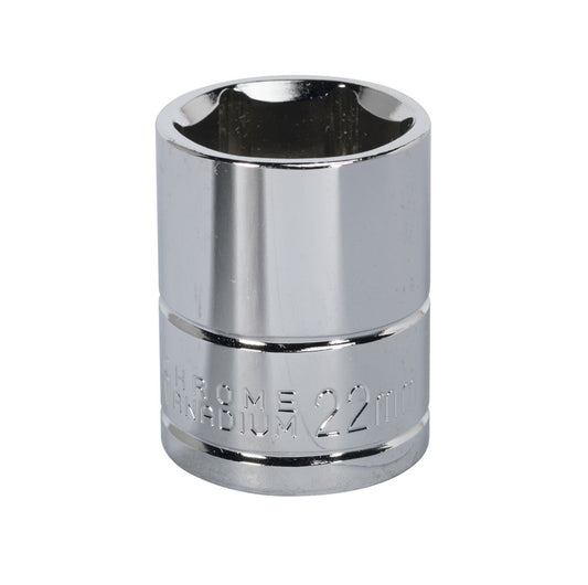 Sealey 22mm WallDrive Standard Length Chrome Socket 1/2"Sq Drive S0659