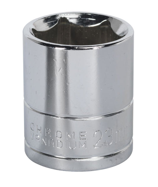 Sealey 23mm WallDrive Standard Length Chrome Socket 1/2"Sq Drive S0660